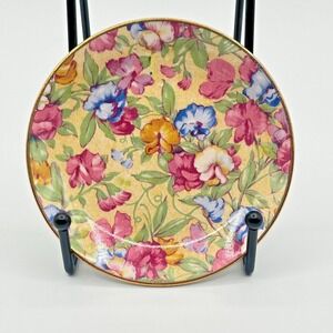 Vintage Royal Winton Grimwades England‎ Floral Saucer 4"